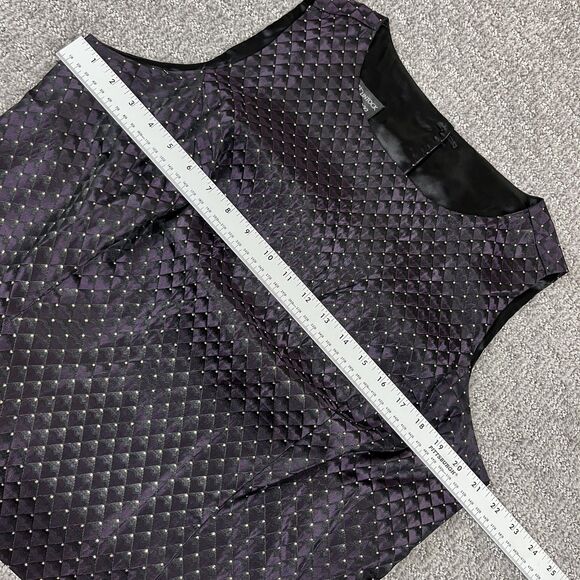 Scott McClintock Tank Top Womens 16W Y2K Millennium 2000 Sleeveless Button Back - Picture 7 of 9